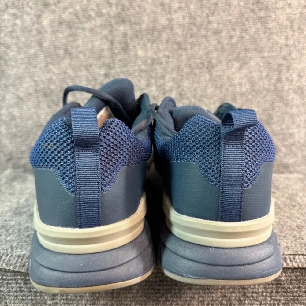 FitVille Rebound Core Navy Blue Grey Mesh Athletic Running Shoes Mens 10EW
